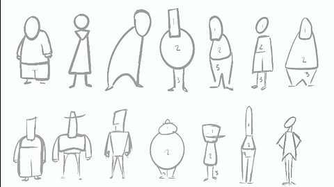 Simple Shape Character Design