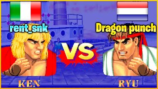 Street Fighter II': Champion Edition (rent_snk Vs. Dragon punch) [Italy Vs. Netherlands]