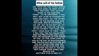 the will of his father