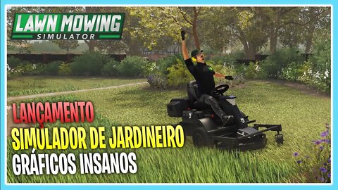 Veja como é feito o corte de grama no jardim muito sujo - LAWN MOWING SIMULATOR 2021