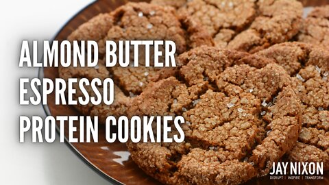 Almond Butter Espresso Protein Cookies (NO SUGAR, 100% DELICIOUS)