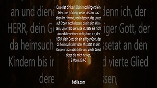 2 Mose 20:4-5 - Heiliger Bibelvers #Bibel #Kirche #Gott #Jesus [SH]