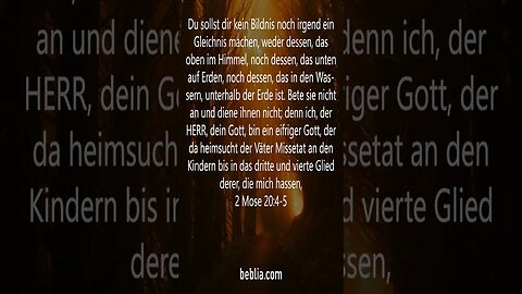 2 Mose 20:4-5 - Heiliger Bibelvers #Bibel #Kirche #Gott #Jesus [SH]