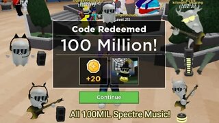 ROBLOX Tower Heroes - All 100MIL Spectre Music!