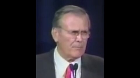 Donald Rumsfeld as Secretary of Defense declares $2.3 trillion missing on Sept. 10, 2001.