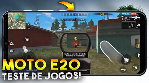 MOTO E20 - Teste de JOGOS! COD Mobile e Free Fire será que roda liso?