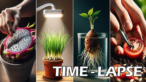 8 Plant Growing From Seed Time Lapse