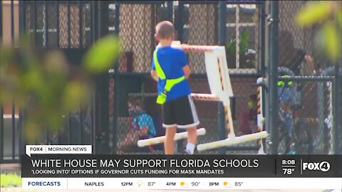 White House may support Florida schools if governor cuts funding for mask mandates