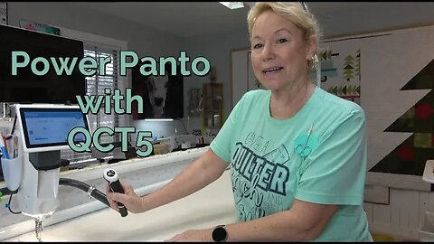 Grace Quilter's Creative Touch 5 (QCT5) Power Panto for Longarm; Download Pantos to the Tablet