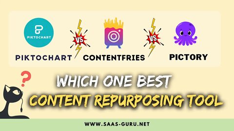 Pictochart vs ContentFries vs Pictory | Which 1 is Best Content/Video Repurpose Tool?