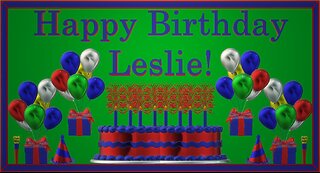 Happy Birthday 3D - Happy Birthday Leslie - Happy Birthday To You - Happy Birthday Song