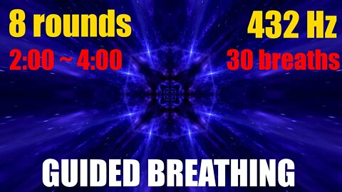 8 rounds [Wim Hof] Breathing Technique - with healing music: 432Hz