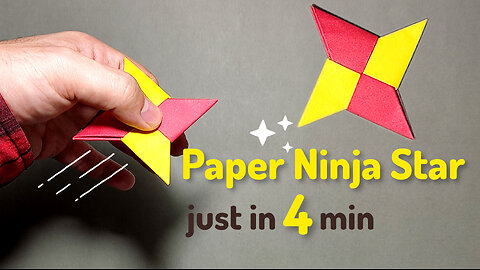 How to Make a "Paper Ninja Star". DIY Crafts Origami