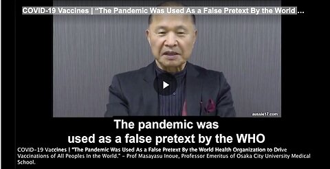 COVID-19 Vaccines | “The Pandemic Was Used As a False Pretext By the World H