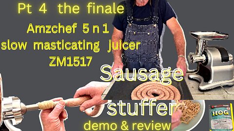 Amzchef 5 n 1 slow masicating juicer (ZM1517) sausage stuffer P2 4