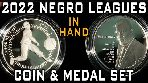 2022 Negro Leagues Baseball Silver Coin & Medal Set UNBOXING