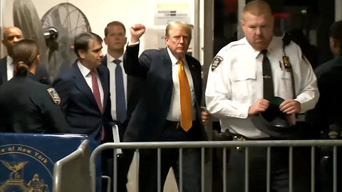 Trump And Team Blow Past Reporters Outside 'Hush Money' Trial As Jury Begins Deliberations