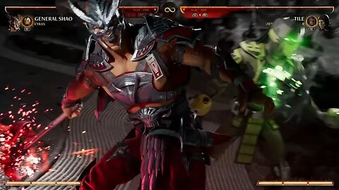 Mortal Kombat 1 2023 General Shao & Cyrax Kameo Fatal Blow