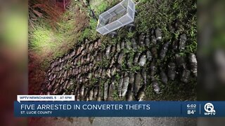 5 arrested in connection with catalytic converter thefts