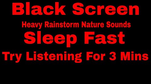 Sleep Deeply With Nature Rainstorm Sounds & Black Screen #shorts