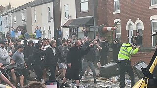 White Rioters In Southport Great Britain After Stabbings Kill 3 Girls