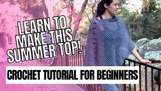 How to Crochet a Top for Beginners, Great Summer Project!