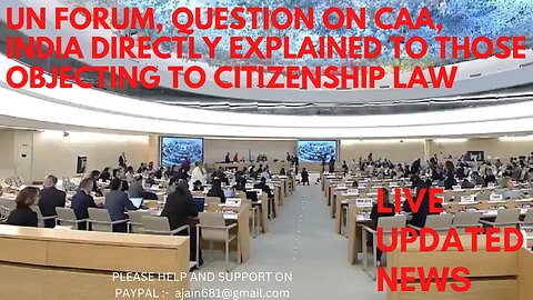 UN forum, question on CAA, India directly explained to those objecting to citizenship law @Fox News