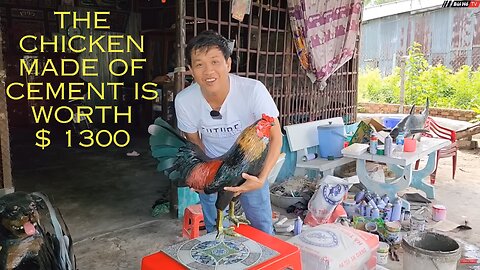 The chicken made of cement is worth $ 1300 - TROLLVIETNAM