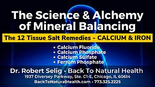 The 12 Tissue Salt Remedies - Calcium Fluoride, Calcium Phosphate, Calcium Sulfate, Ferrum Phosphate