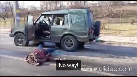 *** Graphic images- Bodies***Ukrainians territorial defense= The shooting of a private car