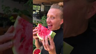 Jenny’s SUPER EXCITED ABOUT our AMAZING GARDEN! 🧑‍🌾🌱🍉❤️ #shorts #viral #tiktok