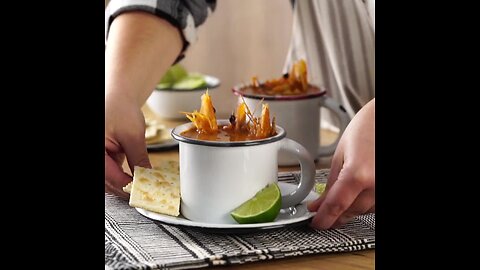 Mexican Shrimp Mug Soup
