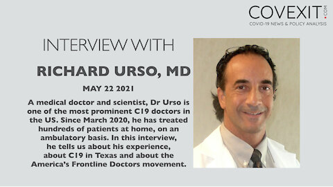 Dr Richard Urso - C19 in Texas and the America’s Frontline Doctors movement