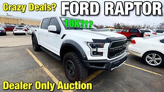 Oklahoma Auto Exchange, Dealer Only Auction, Ford Raptor