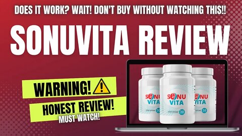 Sonuvita Supplement Review | SonuVita Review Is SonuVita Effective for Tinnitus | Does Sonuvita Work
