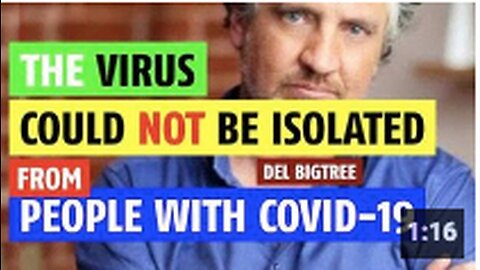 The virus could not be isolated from people with COVID
