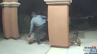 Caught on camera! Thief steals from Rita Ranch yard