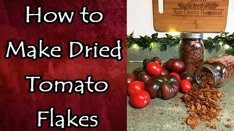 Dried Tomato Flakes for Sauces, Soups, and More