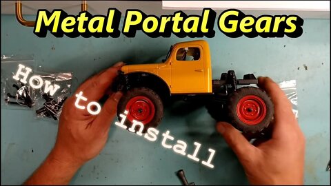 How to install FMS FCX 24 metal portal gears