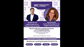 Maxime Bernier, Patricia Conlin, Dr. Paul Alexander, Dr. Chris Shoemaker 2024 Durham by-election