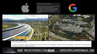 DOJ Secretly SPIED On Project Veritas' Apple & Google Accounts