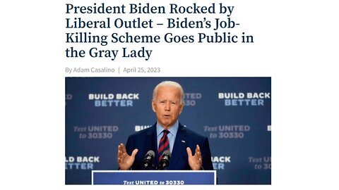 President Biden Rocked by Liberal Outlet [READ]