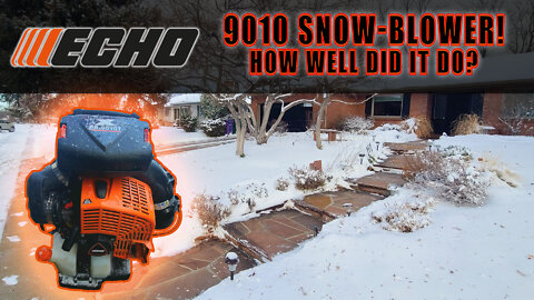 WHOA!!! ECHO PB-9010 as a Snow 'BLOWER'?