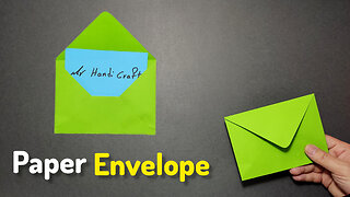 How to Make a "Paper Envelope" Without Using Glue. DIY Crafts Origami