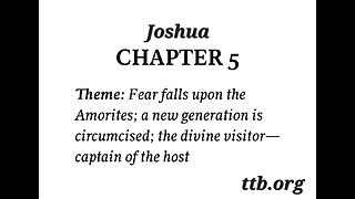 Joshua Chapter 5 (Bible Study)