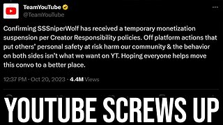 YouTube Just Made The SSSniperwolf Situation WORSE...
