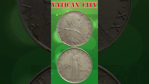 Vatican City 50 Lira 1958.#shorts #education #coinnotesz