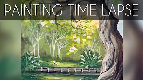 Soquel Creek Painting Time Lapse