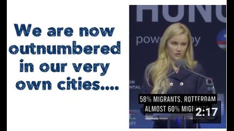 We are now outnumbered in our very own cities....