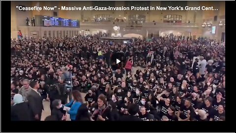 Massive anti-Gaza invasion protest in New York.